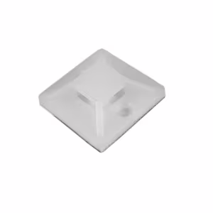 Uchwyt opaski UCT 25mm x 25mm biały z klejem akrylowym 50szt.