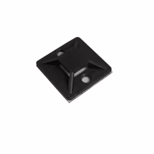 Uchwyt opaski UCT 20mm x 20mm czarny z klejem akrylowym 100szt.