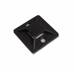 Uchwyt opaski UCT 25mm x 25mm czarny z klejem akrylowym 50szt.