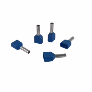 Końcówka tulejkowa izolowana 2x2,5/10 (100szt.) podwójna niebieska